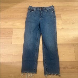 J Crew Women’s Stovepipe Jeans Raw Hem